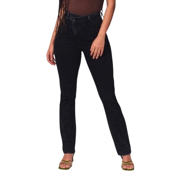 Abercrombie & Fitch Curve Love 90's Slim Straight Ultra High Rise Jean Size 30 - Picture 7 of 7